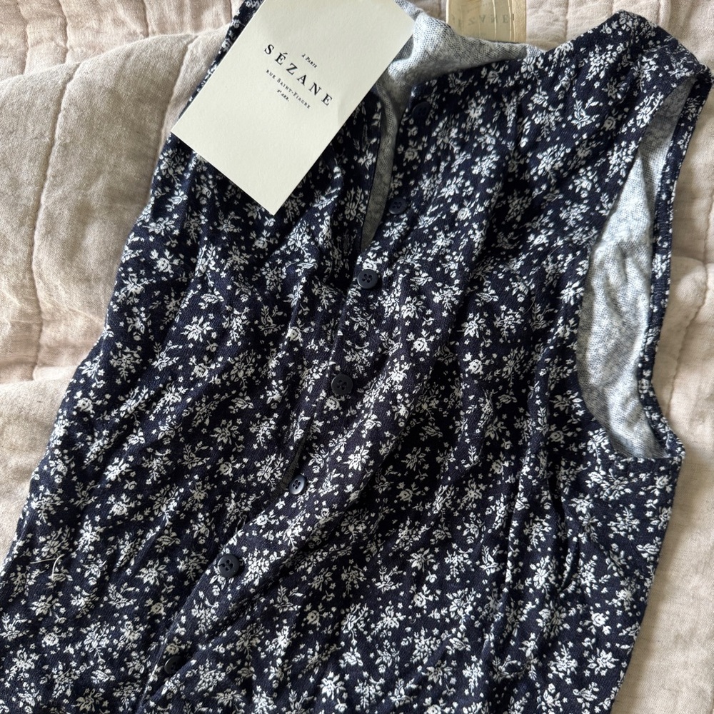 Sézane Loriane Floral Sleeveless Top - Picture 3 of 3